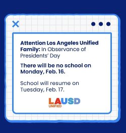 President's Day - School Closed